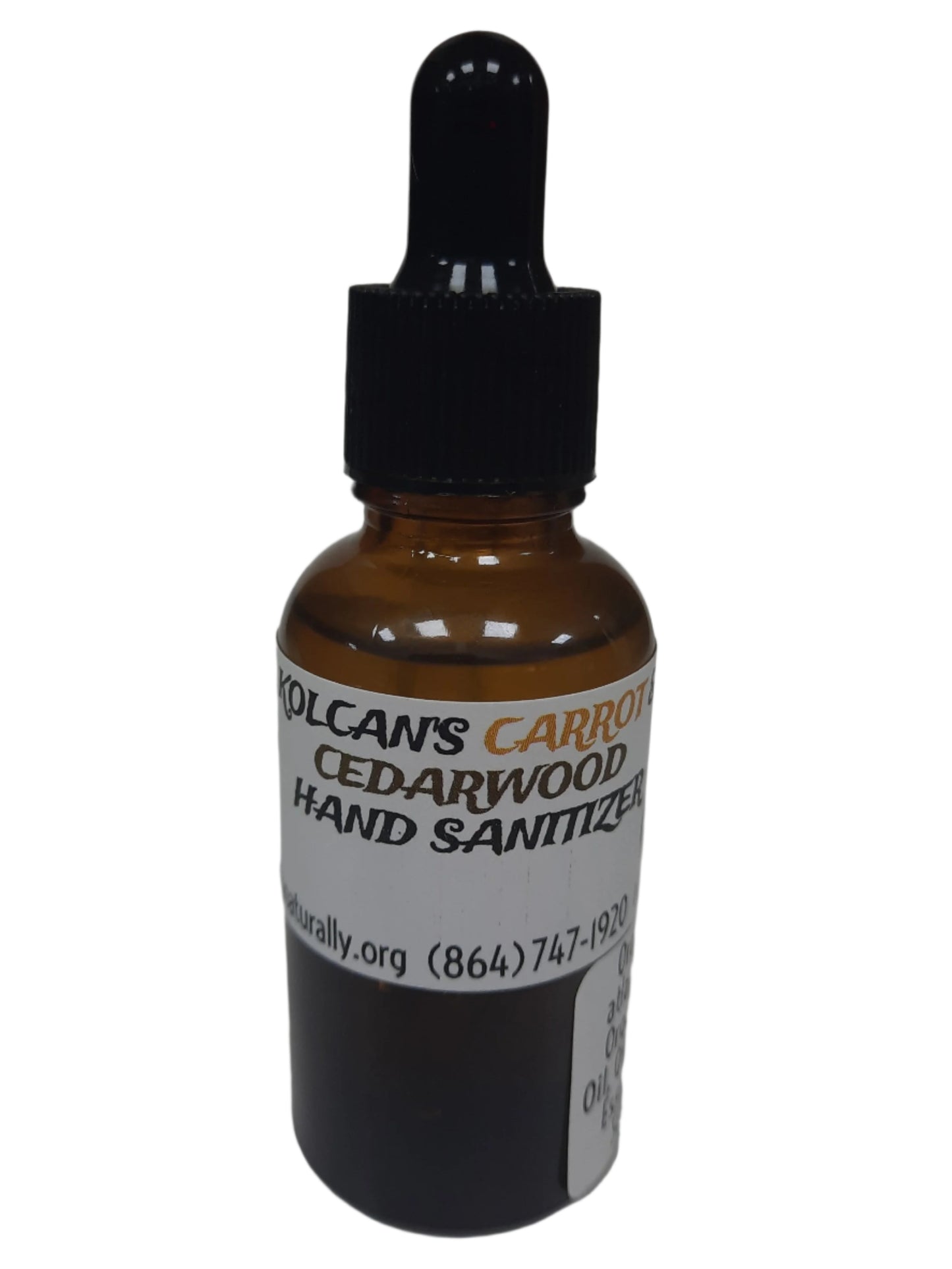KOLCAN'S CARROT & CEDARWOOD HAND SANITIZER 2 OZ ** BEST SELLER !