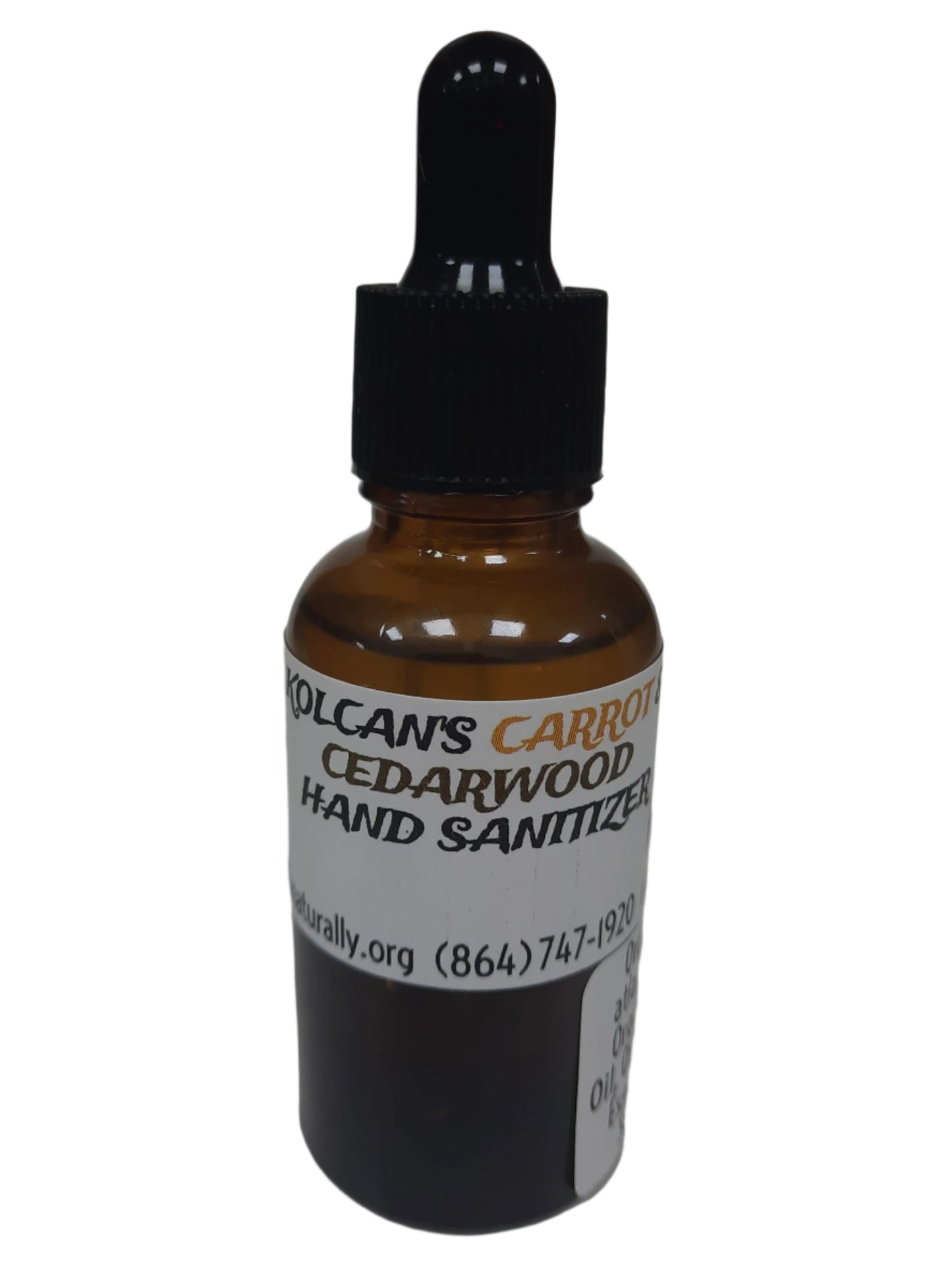 KOLCAN'S CARROT & CEDARWOOD HAND SANITIZER 1 OZ ** BEST SELLER !