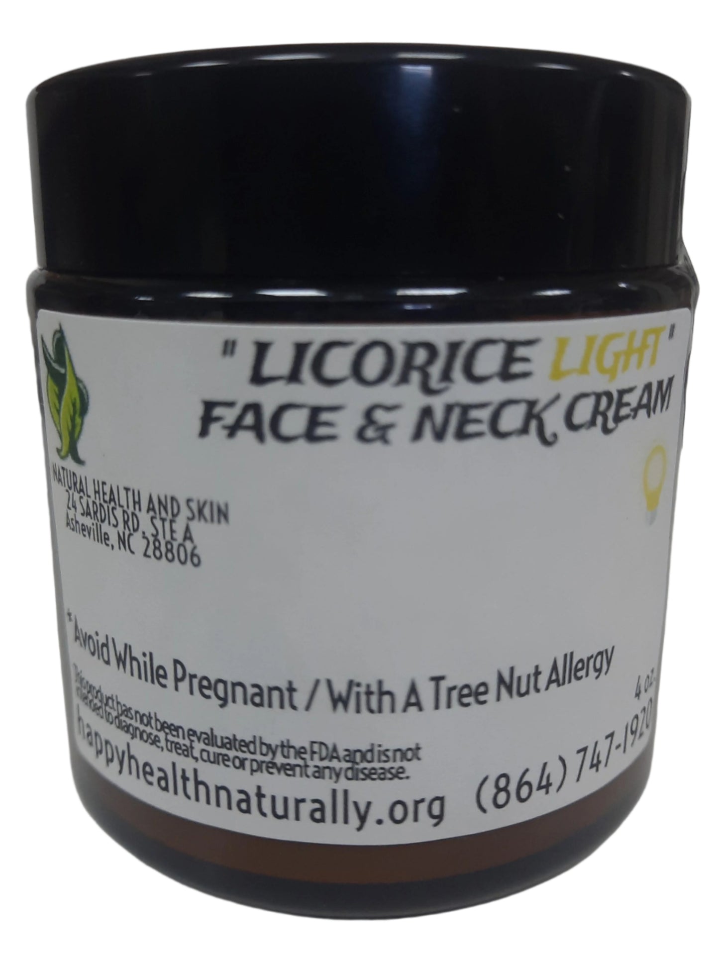 " LICORICE LIGHT " FACE / NECK CREAM 4 OZ **BEST SELLER !