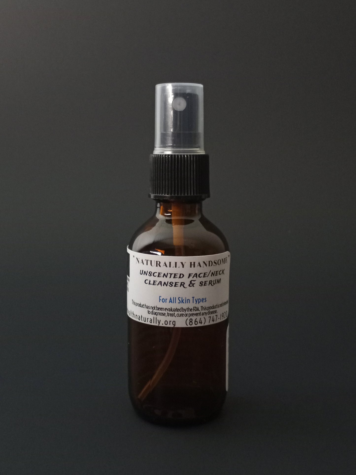 "NATURALLY HANDSOME" UNSCENTED FACE/NECK CLEANSER & SERUM