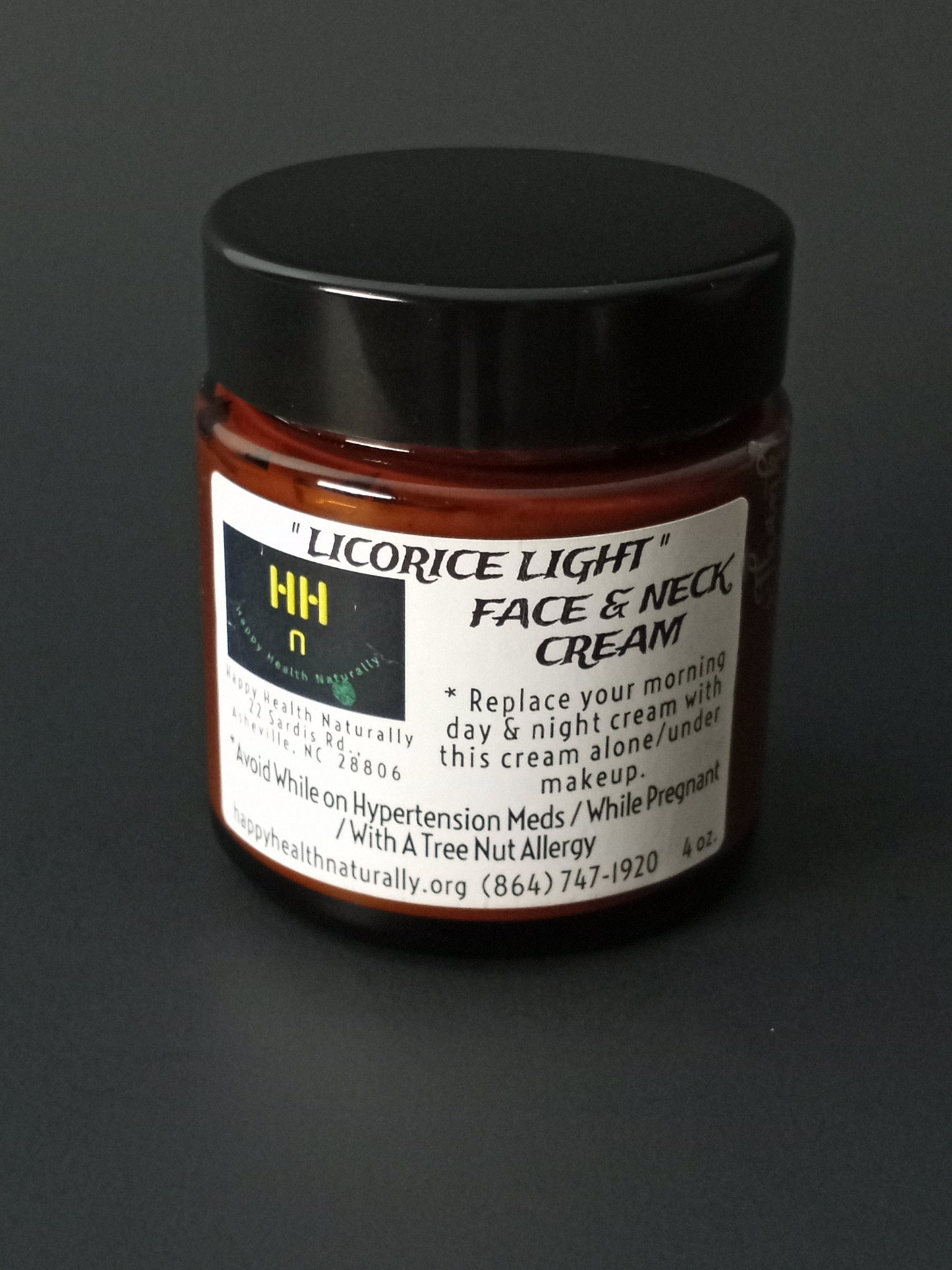 " LICORICE LIGHT " FACE / NECK CREAM 4 OZ **BEST SELLER !