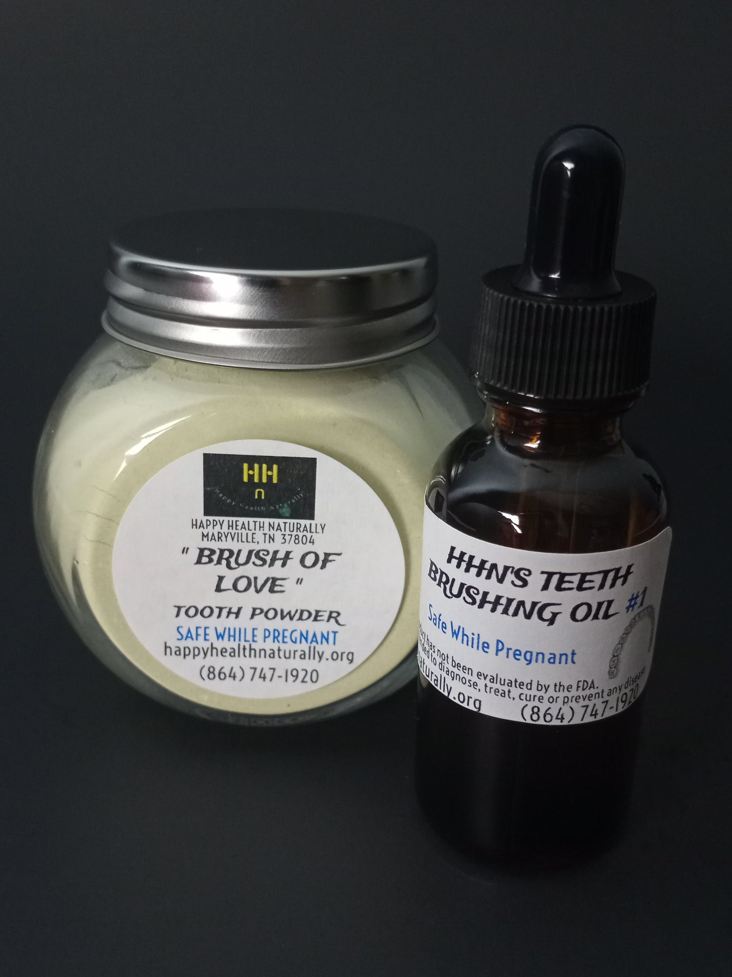 " BRUSH OF LOVE " TOOTH POWDER / HHN'S TEETH BRUSHING OIL # 1