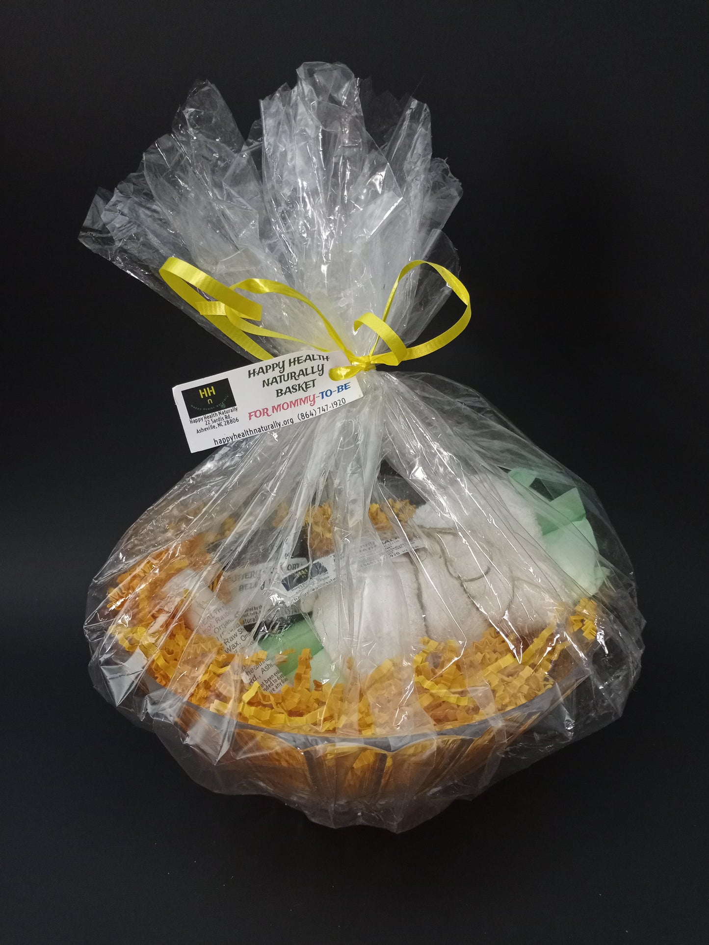 YELLOW MOMMY-TO-BE BASKET