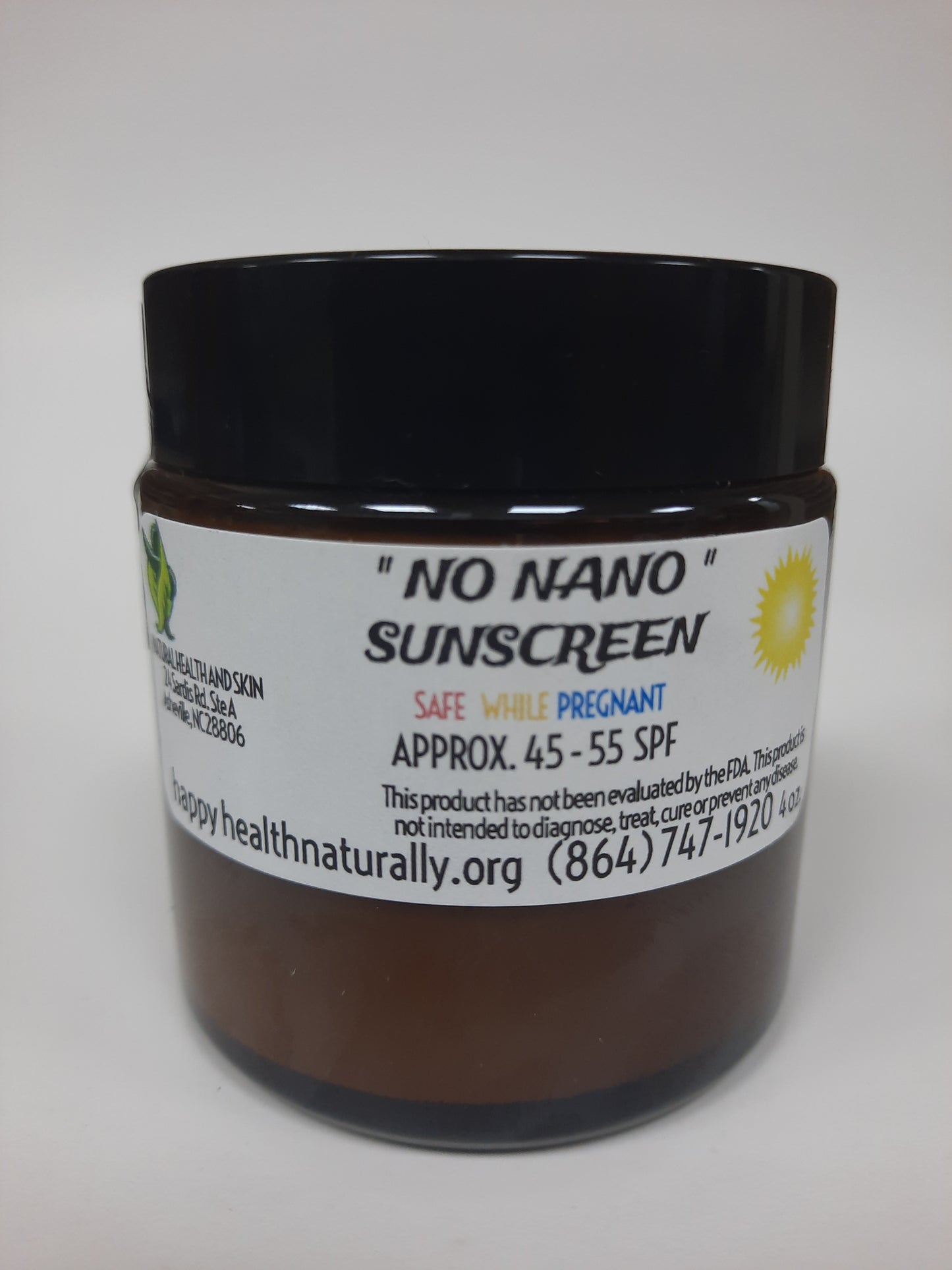 "NO NANO" SUNSCREEN 4 OZ.