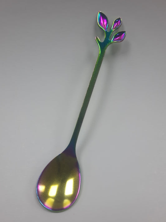 MULTI-COLORED STAINLESS STEEL SPOON