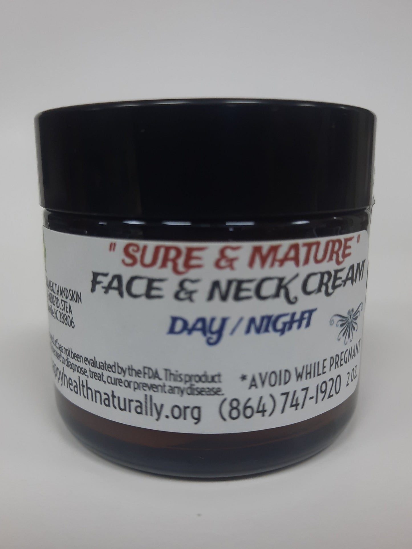 " SURE & MATURE " FACE & NECK CREAM 2 OZ.