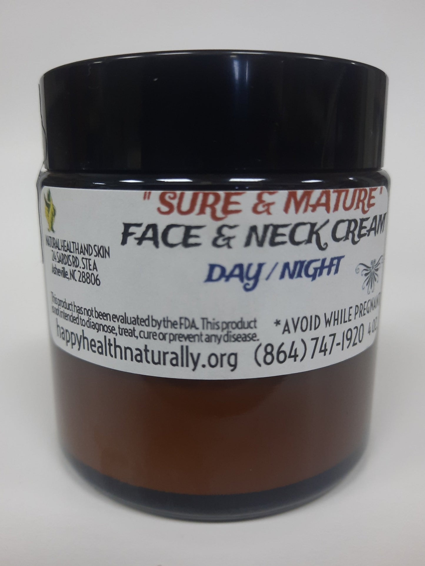 " SURE & MATURE " FACE & NECK CREAM 4 OZ.  **BEST SELLER !