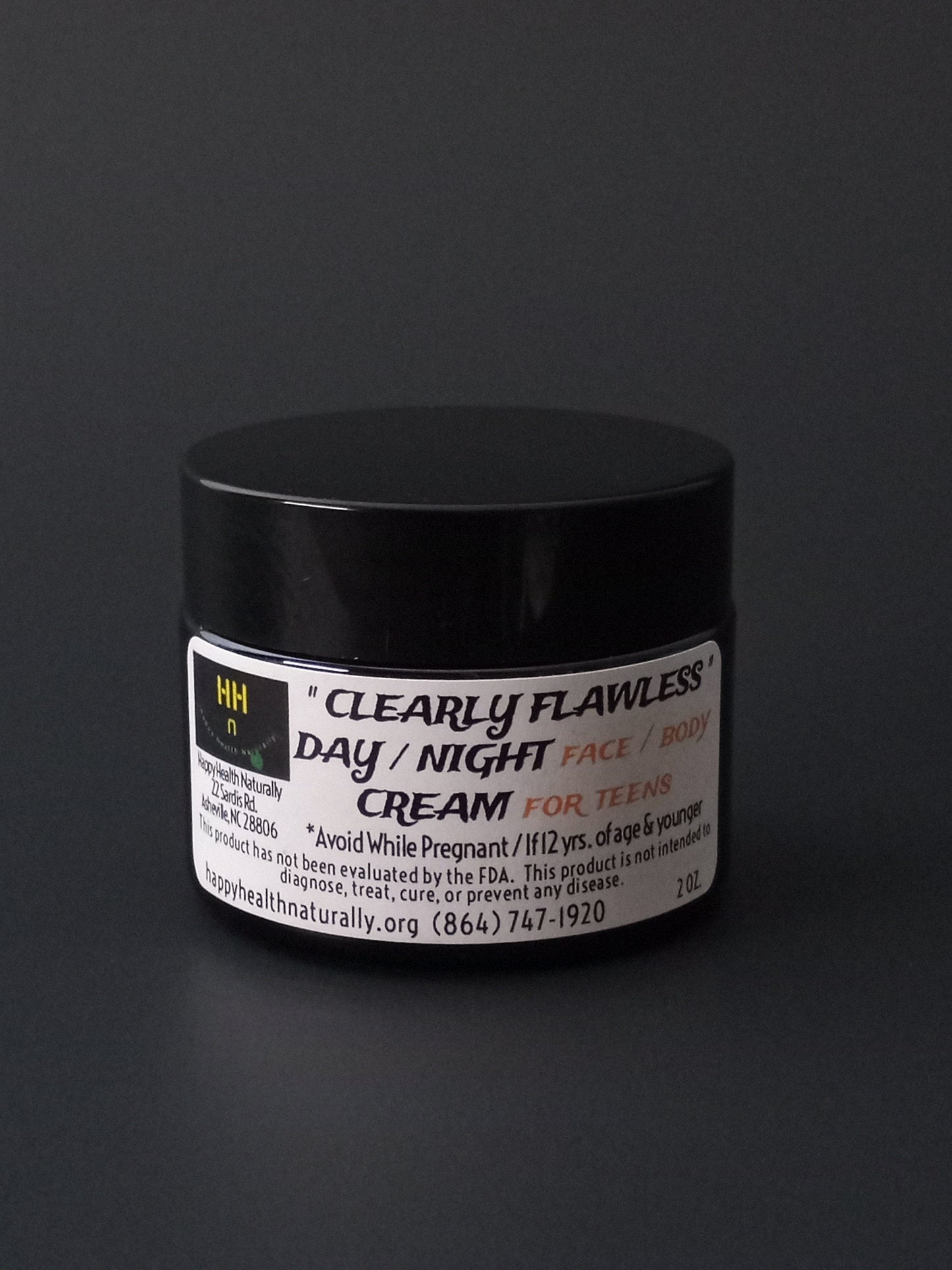 " CLEARLY FLAWLESS " DAY / NIGHT -FACE / BODY CREAM FOR TEENS 2 OZ.