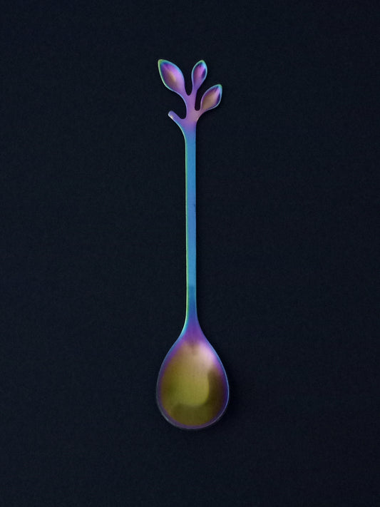 MULTI-COLORED STAINLESS STEEL SPOON
